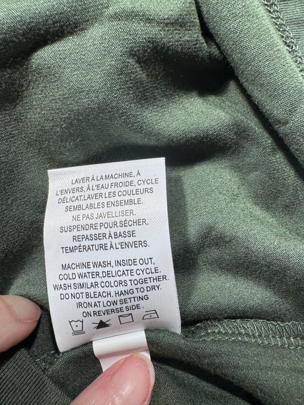 Reitmans EcoCosy Twist Front Long Sleeve Top Sage Green Small NWT - Picture 9 of 11